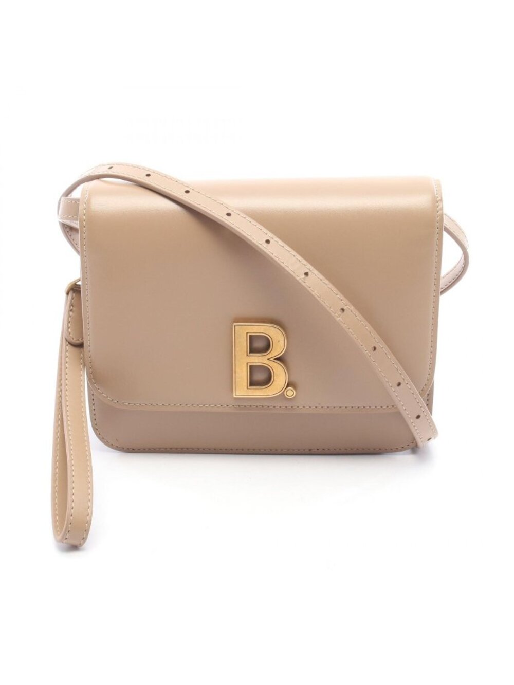 Balenciaga Shoulder Bag B-dot Beige Leather